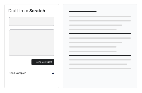Draft from Scratch
